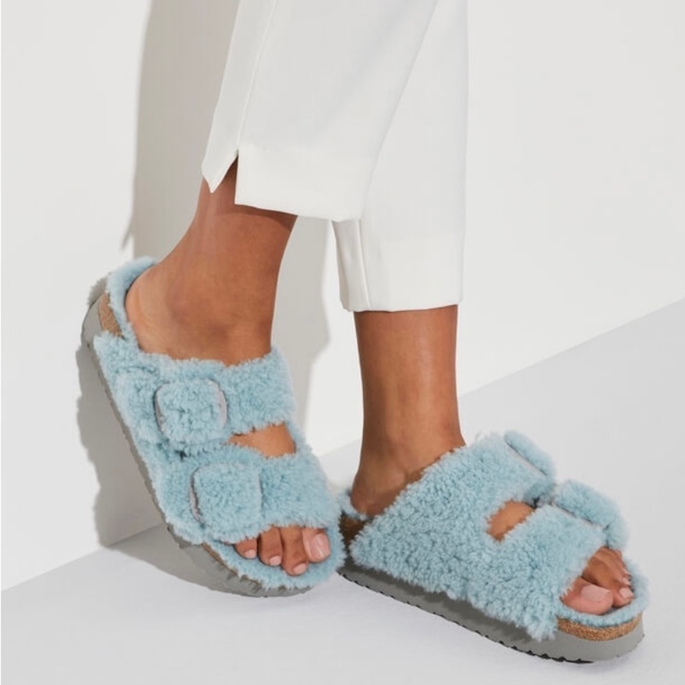 Birkenstock Arizona Big Buckle Shearling Size 6 NWT